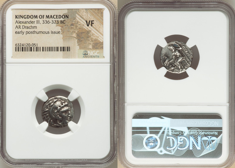 MACEDONIAN KINGDOM. Alexander III the Great (336-323 BC). AR drachm (17mm, 5h). ...