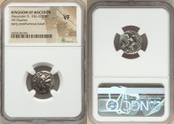 MACEDONIAN KINGDOM. Alexander III the Great (336-323 BC). AR drachm (17mm, 5h). NGC VF. Posthumous issue of Lampsacus, ca. 310-301 BC. Head of Heracle...
