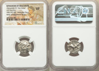 MACEDONIAN KINGDOM. Alexander III the Great (336-323 BC). AR drachm (17mm, 2h). NGC VF. Posthumous issue of Lampsacus, ca. 310-301 BC. Head of Heracle...