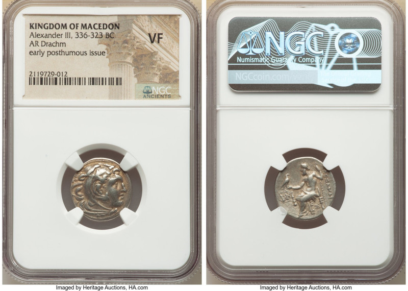 MACEDONIAN KINGDOM. Alexander III the Great (336-323 BC). AR drachm (19mm, 11h)....