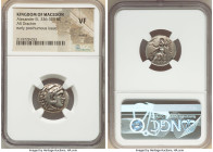MACEDONIAN KINGDOM. Alexander III the Great (336-323 BC). AR drachm (18mm, 6h). NGC VF, marks. Posthumous issue of Magnesia ad Maeandrum, ca. 319-305 ...