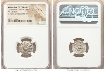 THRACIAN KINGDOM. Lysimachus (305-281 BC). AR drachm (17mm, 12h). NGC Choice VF, scuffs. Posthumous issue of Colophon in the name and types of Alexand...