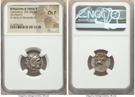 THRACIAN KINGDOM. Lysimachus (305-281 BC). AR drachm (18mm, 12h). NGC Choice Fine. Posthumous issue of Colophon in the name and types of Alexander III...