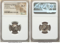 THRACIAN KINGDOM. Lysimachus (305-281 BC). AR drachm (17mm, 1h). NGC Choice Fine. Posthumous issue of Colophon in the name and types of Alexander III ...