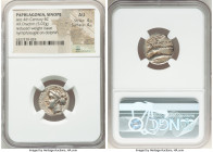 PAPHLAGONIA. Sinope. Ca. late 4th century BC. AR reduced-weight drachm (18mm, 5.07 gm, 6h). NGC AU 4/5 - 4/5. Ca. 330-300 BC. Erony-, magistrate. Head...