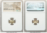 LYDIAN KINGDOM. Alyattes or Walwet (ca. 610-546 BC). EL third-stater (13mm, 4.68 gm) NGC Choice VF 3/5 - 2/5, countermarks, scuff. Uninscribed, Lydo-M...