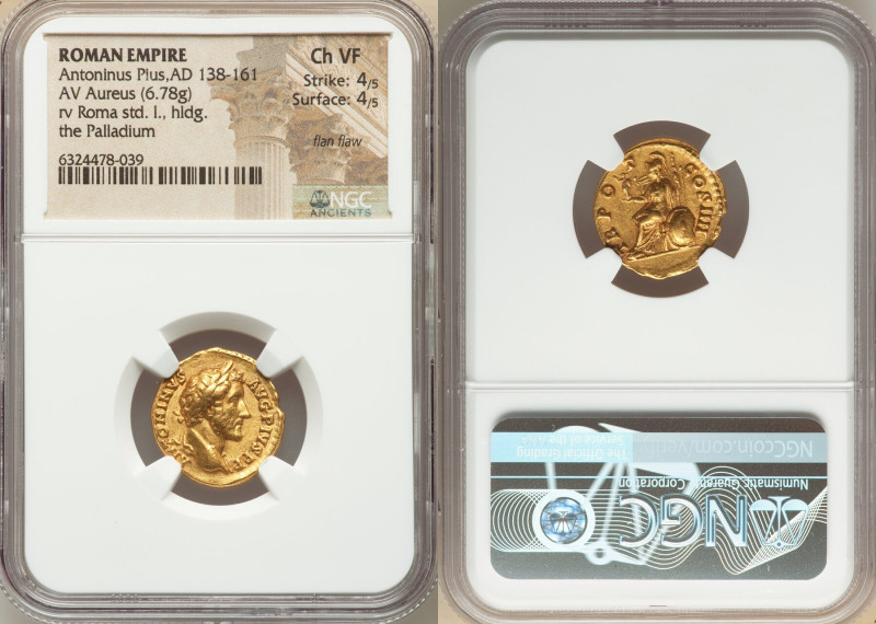 Antoninus Pius, as Augustus (AD 138-161). AV aureus (19mm, 6.78 gm, 5h). NGC Cho...