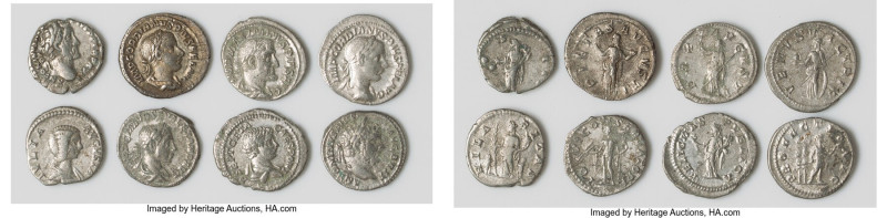 ANCIENT LOTS. Roman Imperial. Lot of eight (8) AR denarii. Fine. Includes: Eight...