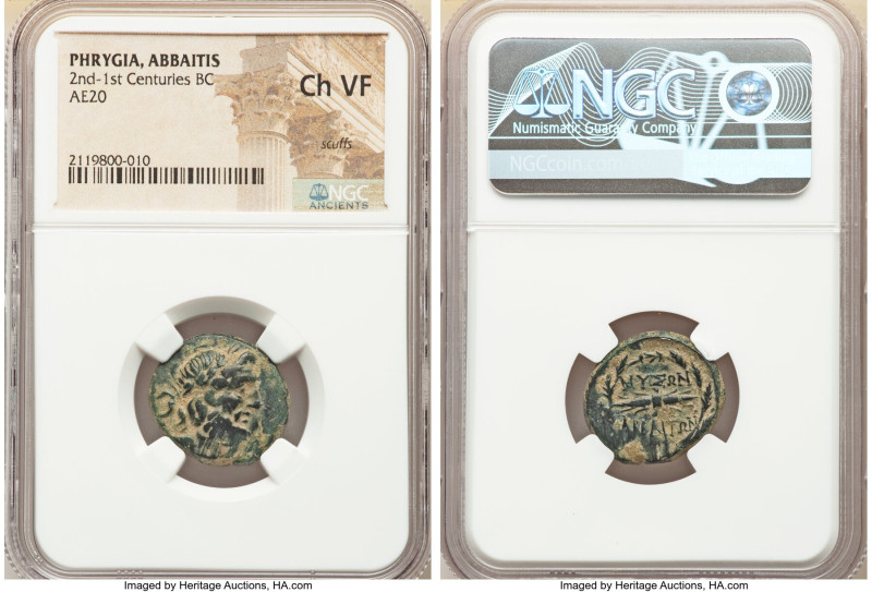 ANCIENT LOTS. Mixed. Lot of four (4) AE issues. NGC Choice Fine-Choice VF, scuff...