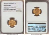 Newfoundland. Victoria gold 2 Dollars 1882-H UNC Details (Removed From Jewelry) NGC, Heaton mint, KM5, Fr-1. 

HID09801242017

© 2022 Heritage Auction...