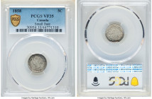 4-Piece Lot of Certified 5 Cents PCGS, 1) Victoria "Small Date" 5 Cents 1858 - VF35, London mint, KM2 2) Victoria 5 Cents 1898 - AU55, London mint, KM...