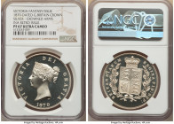 Victoria silver Proof INA Retro Fantasy Issue "Shield" Crown 1879-Dated (2000) PR67 Ultra Cameo NGC, KM-X82. Superb frosted devices and mirrored field...