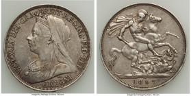 Victoria Crown 1897 XF, KM783, S-3937. LXI edge. 38.6mm. 28.20gm. 

HID09801242017

© 2022 Heritage Auctions | All Rights Reserved