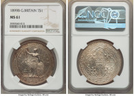 Victoria Trade Dollar 1899-B MS61 NGC, Bombay mint, KM-T5, Prid-8. Russet, peach and gold toning with underlying luster. 

HID09801242017

© 2022 Heri...