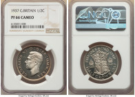 George VI 3-Piece Lot of Certified Proof Issues 1937 NGC, 1) 1/2 Crown - PR66 Cameo, KM856, S-4080 2) Florin - PR66, KM855, S-4081 3) 6 Pence - PR66 C...