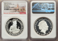 Elizabeth II silver Proof "King James I" 5 Pounds (2 oz) 2022 PR70 Ultra Cameo NGC, KM-Unl, S-Unl. Limited Edition Presentation Mintage: 700. British ...