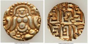 Gahadavalas of Kanauj. Govindachandra gold Dinar (4-1/2 Masha) ND (c. 1114-1154) XF Mitchner-490. 16.5mm. 3.89gm. 

HID09801242017

© 2022 Heritage Au...