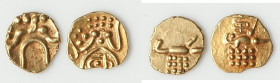 Cochin Pair of Uncertified gold Fanams ND (1795-1850) AU, KM10, Fr-1504. Sold as is, no returns. 

HID09801242017

© 2022 Heritage Auctions | All Righ...