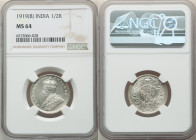 British India. George V 1/2 Rupee 1919-(b) MS64 NGC, Bombay mint, KM522. Lightly toned and fully lustrous. 

HID09801242017

© 2022 Heritage Auctions ...