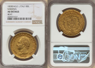 Sardinia. Carlo Felice gold 80 Lire 1828 (Eagle)-L AU Details (Bent) NGC, Turin mint, KM123.1. 

HID09801242017

© 2022 Heritage Auctions | All Rights...