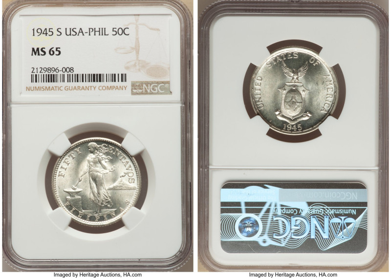 USA Administration 3-Piece Lot of Certified Assorted Issues NGC, 1) 50 Centavos ...