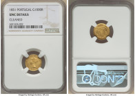 Maria II gold 1000 Reis 1851 UNC Details (Cleaned) NGC, Lisbon mint, KM486. Mintage: 12,000. One year type. From the GK Collection 

HID09801242017

©...