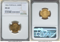 Luiz I gold 2000 Reis 1866 MS60 NGC, Lisbon mint, KM511. From the GK Collection 

HID09801242017

© 2022 Heritage Auctions | All Rights Reserved