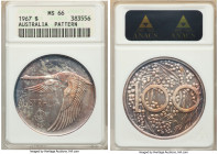 Andor Mezaros silver Unofficial Pattern Dollar 1967 MS66 ANACS, KM-XM2. Mintage: 1,500. 

HID09801242017

© 2022 Heritage Auctions | All Rights Reserv...