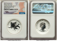 Elizabeth II silver Reverse Proof High Relief "Wedge-Tailed Eagle" Dollar (1 oz) 2021-P Enhanced Reverse PR70 NGC, Perth mint, KM-Unl. Mintage: 5,000....