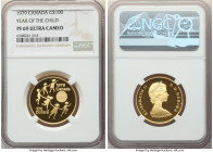 Elizabeth II gold Proof "Year of the Child" 100 Dollars 1979 PR69 Ultra Cameo NGC, KM126. 

HID09801242017

© 2022 Heritage Auctions | All Rights Rese...