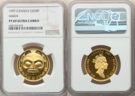 Elizabeth II gold Proof "Haida Mask" 200 Dollars 1997 PR69 Ultra Cameo NGC, Royal Canadian mint, KM288. 

HID09801242017

© 2022 Heritage Auctions | A...