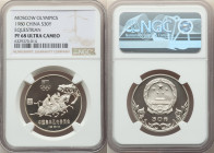 People's Republic 4-Piece Lot of Certified silver Proof "Moscow Olympics - Ancient Equestrian" 30 Yuan 1980 NGC, 1) 30 Yuan - PR68 Ultra Cameo 2) 30 Y...