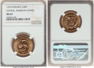 Republic gold "12th Central American & Caribbean Games" 30 Pesos 1974 MS67 NGC, KM36. Mintage: 25,000. 

HID09801242017

© 2022 Heritage Auctions | Al...