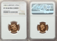 Elizabeth II gold Proof 1/2 Sovereign 1985 PR70 Ultra Cameo NGC, KM942. 

HID09801242017

© 2022 Heritage Auctions | All Rights Reserved