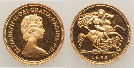 Elizabeth II gold Proof 1/2 Sovereign 1988 UNC, KM942. 

HID09801242017

© 2022 Heritage Auctions | All Rights Reserved