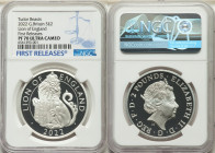 Elizabeth II silver Proof "Lion of England" 2 Pounds (1 oz) 2022 PR70 Ultra Cameo NGC, KM-Unl., S-TBCSA2. Limited Edition Presentation: 6,000. Royal T...