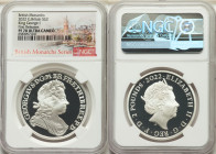 Elizabeth II silver Proof "King George I" 2 Pounds (1 oz) 2022 PR70 Ultra Cameo NGC, KM-Unl, S-Unl. Limited Edition Presentation Mintage: 1,350. Briti...