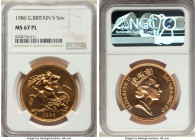 Elizabeth II gold 5 Pounds 1986 MS67 Prooflike NGC, KM945, S-SE4. Mintage: 7,723. Sold with COA #1623. 

HID09801242017

© 2022 Heritage Auctions | Al...