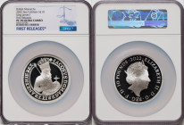 Elizabeth II silver Proof "King James I" 10 Pounds (5 oz) 2022 PR70 Ultra Cameo NGC, KM-Unl., S-Unl. Limited Edition Presentation: 275. British Monarc...