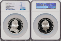 Elizabeth II silver Proof "King George I" 10 Pounds (5 oz) 2022 PR70 Ultra Cameo NGC, KM-Unl, S-Unl. Limited Edition Presentation Mintage: 275. Britis...