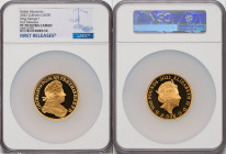 Elizabeth II gold Proof "King George I" 500 Pounds (5 oz) 2022 PR70 Ultra Cameo NGC, KM-Unl, S-Unl. Limited Edition Presentation Mintage: 50. British ...