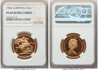 Elizabeth II 3-Piece Certified gold Proof Set 1983 NGC, 1) 2 Pounds - PR69 Ultra Cameo, KM923 2) Sovereign - PR68 Ultra Cameo, KM919 3) 1/2 Sovereign ...