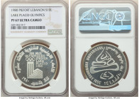 Republic 3-Piece Lot of Certified Proof Piefort "Lake Placid Olympics" Assorted Livres NGC, 1) silver 10 Livres, PR67 Ultra Cameo 2) silver 10 Livres,...