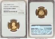 Republic gold Proof "Tubman's 70th Birthday" 12 Dollars 1965 PR69 Ultra Cameo NGC, KM20. Mintage: 400. 

HID09801242017

© 2022 Heritage Auctions | Al...