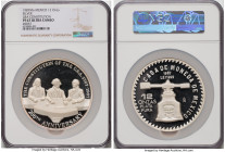 Estados Unidos silver Proof "U.S. Constitution - 200th Anniversary" 12 Onzas (12 oz) 1987-Mo PR67 Ultra Cameo NGC, Mexico City mint, KM-XMB39. Serial ...