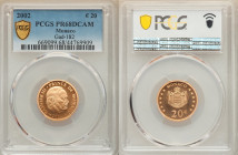 Rainier III gold Proof 20 Euro 2002-(a) PR68 Deep Cameo PCGS, Paris mint, KM177, Gad-182. 

HID09801242017

© 2022 Heritage Auctions | All Rights Rese...