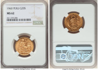 Republic gold 20 Soles 1960 MS62 NGC, KM229. 

HID09801242017

© 2022 Heritage Auctions | All Rights Reserved