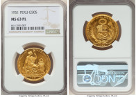 Republic gold 50 Soles 1951 MS63 Prooflike NGC, Lima mint, KM230. Mintage: 5,292. 

HID09801242017

© 2022 Heritage Auctions | All Rights Reserved