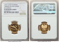People's Republic gold Proof "Lake Placid Olympics - Ski Jumping" 2000 Zlotych 1980-MW PR68 Ultra Cameo NGC, Warsaw mint, KM-Y111. 

HID09801242017

©...
