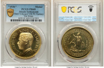 British Colony. Edward VIII brass Proof Fantasy Issue Crown (Medal) 1936-Dated (1984) PR68 PCGS, KM-XM1 var. (unlisted in brass), Giordano-FM67 (unlis...